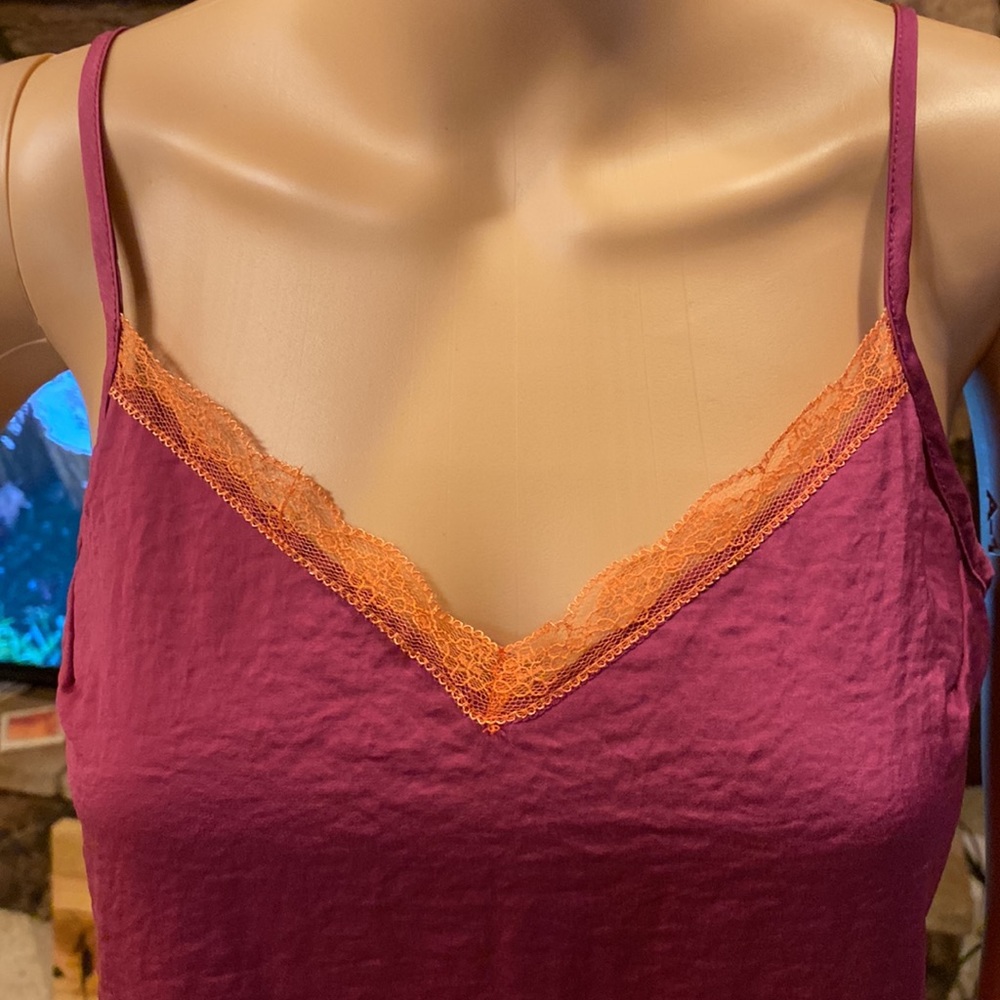 4/$10 Midnight Bakery Lace Neckline Camisole - Picture 2 of 3